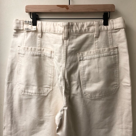 NWT We The Free FP Palmer Cuffed Jeans | Eggshell - Picture 13 of 15
